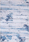 BURDUR - Laagpolig vloerkleed - Blauw - 140 x 200 cm - Polyester