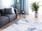 BURDUR - Laagpolig vloerkleed - Blauw - 140 x 200 cm - Polyester