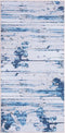 BURDUR - Laagpolig vloerkleed - Blauw - 80 x 150 cm - Polyester