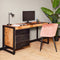 Bureau Britt 145 cm mango metaal - zwart | Meubelplaats