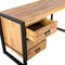 Bureau Britt mangohout 3 lades - Naturel | Meubelplaats