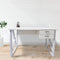 Bureau computer tafel Stoer - laptop buro - industrieel modern - metaal hout - wit