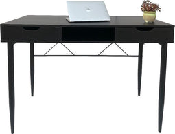 Bureau computertafel Stoer - sidetable hal of gang - industrieel modern - zwart