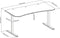 Bureau computertafel Thomas - game bureau - 160 cm x 80 cm - wit zwart