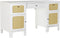 Bureau DKD Home Decor Spar Wit Rotan (140 x 50 x 76 cm)