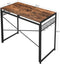 Bureau - industrieel - hout metaal - 120x60x75cm - bruin zwart