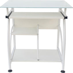Bureau laptop computertafel - ruimtebesparend - 70 cm x 50 cm - wit