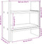 Bureau organiser 38,5x17x39 cm bewerkt hout sonoma eikenkleurig
