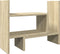 Bureau organiser 38,5x17x39 cm bewerkt hout sonoma eikenkleurig
