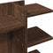 Bureau organiser 42x21,5x42 cm bewerkt hout bruin eikenkleurig
