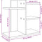 Bureau organiser 42x21,5x42 cm bewerkt hout bruin eikenkleurig