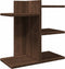 Bureau organiser 42x21,5x42 cm bewerkt hout bruin eikenkleurig