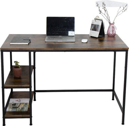 Bureau Stoer - computertafel - industrieel design met opbergplanken