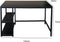 Bureau Stoer - computertafel - industrieel design - met opbergplanken - zwart