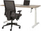Bureau Teez Slinger zit/sta verstelbaar breed 120CM diep 80CM bladkleur Beuken framekleur Wit (RAL9010)