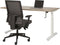 Bureau Teez Slinger zit/sta verstelbaar breed 140CM diep 80CM80CM bladkleur Lichtgrijs framekleur Aluminium (RAL9006)