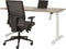Bureau Teez Slinger zit/zit verstelbaar breed 180CM diep 80CM bladkleur Lichtgrijs framekleur Antraciet (Ral 7016)