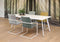 Bureau vergadertafel Victory 4-poots recht breed 140CM framekleur Wit (RAL9010) kleur blad Robson Eiken