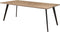Bureau vergadertafel Victory 4-poots recht breed 180CM framekleur Aluminium (RAL9006) kleur blad Wit