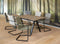 Bureau vergadertafel Victory breed 200CM diep 100CM kleur frame Zwart (RAL9005) kleur blad Logan eiken