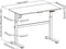 Bureau zit sta elektrisch in hoogte verstelbaar - 118 x 58 cm - zwart