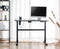 Bureau zit sta elektrisch in hoogte verstelbaar - 118 x 58 cm - zwart