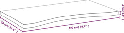 Bureaublad 100x60x4 cm bamboe