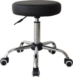 Bureaukruk - kantoorkruk - kapperskruk - tabouret - hoogte verstelbaar - zwart