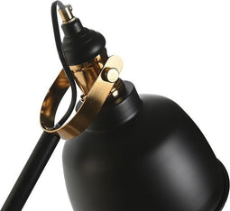 Bureaulamp DKD Home Decor 41 x 18 x 59 cm Zwart Gouden Metaal 220 V 50 W
