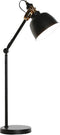 Bureaulamp DKD Home Decor 41 x 18 x 59 cm Zwart Gouden Metaal 220 V 50 W