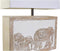 Bureaulamp DKD Home Decor Bruin Wit 220 V 50 W Indiaas (33 x 12 x 41 cm)
