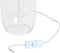 Bureaulamp DKD Home Decor Gezicht Transparant Wit Lichtgrijs Modern (2 Stuks) (30 x 30 x 54 cm)