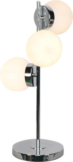 Bureaulamp DKD Home Decor Kristal Ziverachtig Metaal Wit Modern (23 x 23 x 49 cm)