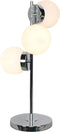 Bureaulamp DKD Home Decor Kristal Ziverachtig Metaal Wit Modern (23 x 23 x 49 cm)