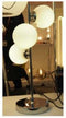 Bureaulamp DKD Home Decor Kristal Ziverachtig Metaal Wit Modern (23 x 23 x 49 cm)