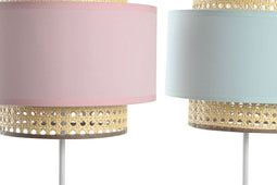 Bureaulamp DKD Home Decor Metaal Groen Licht Roze 220 V 50 W (2 Stuks) (26 x 26 x 55 cm)