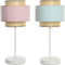Bureaulamp DKD Home Decor Metaal Groen Licht Roze 220 V 50 W (2 Stuks) (26 x 26 x 55 cm)