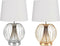 Bureaulamp DKD Home Decor Metaal Polyester 50 W (32.5 x 32.5 x 52 cm) (2 Stuks)