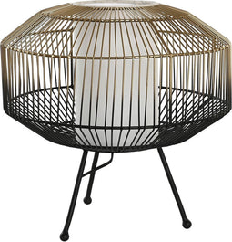 Bureaulamp DKD Home Decor Zwart Gouden Ijzer 50 W 220 V 39 x 39 x 38 cm