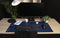 Bureaulegger - 90 x 43 cm, Dubbelzijdig, Navy-Sky - Bureaumat, Bureauonderlegger, Muismat - ACROPAQ
