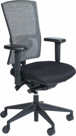 Bureaustoel - 400-NPR zwart ond. zitting stof, rug wol zw/zw