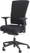Bureaustoel - 400-NPR zwart ond. zitting stof, rug wol zw/zw