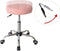 Bureaustoel kruk - bureaukruk - kantoorkruk - met wielen - hoogte instelbaar - roze