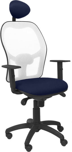 Bureaustoel met hoofdsteun Jorquera Piqueras y Crespo ALI200C Marineblauw