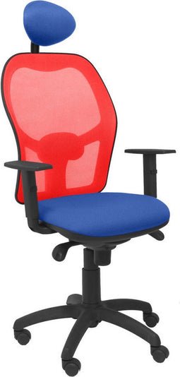 Bureaustoel met hoofdsteun Jorquera Piqueras y Crespo ALI229C Blauw
