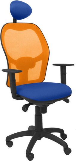 Bureaustoel met hoofdsteun Jorquera Piqueras y Crespo ALI229C Blauw