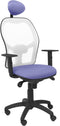 Bureaustoel met hoofdsteun Jorquera Piqueras y Crespo ALI261C Licht Blauw