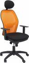 Bureaustoel met hoofdsteun Jorquera Piqueras y Crespo ALI840C Zwart