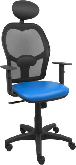 Bureaustoel met hoofdsteun P&C B10CRNC Blauw