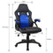 Bureaustoel racing game stijl premium design Wouter blauw zwart